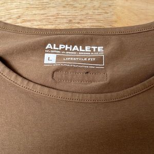 Fitted short sleeve swoop neck tee